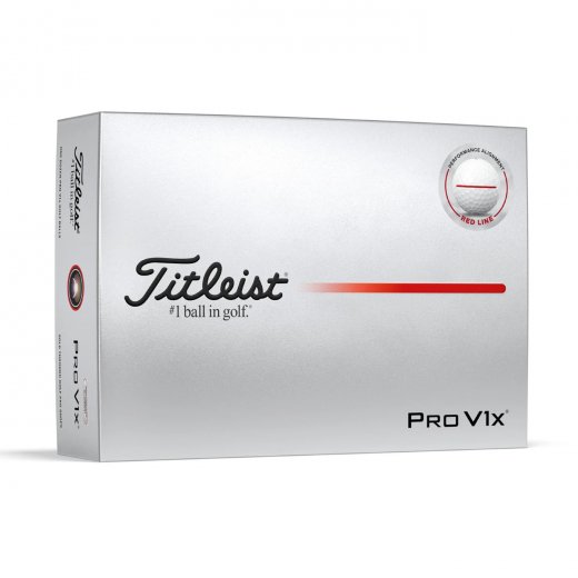 Titleist PRO V1x AIM Performance Red - White