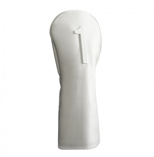 Vessel Lux Embossé Driver Headcover - White