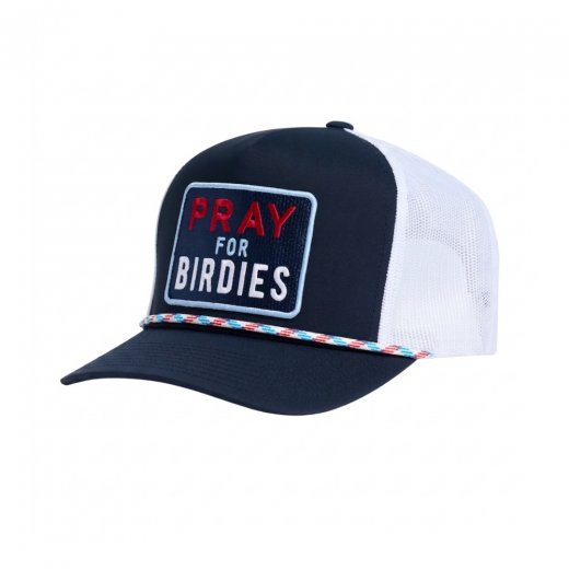 G/Fore PRAY FOR BIRDIES RETRO MID TRUCKER HAT - Keps