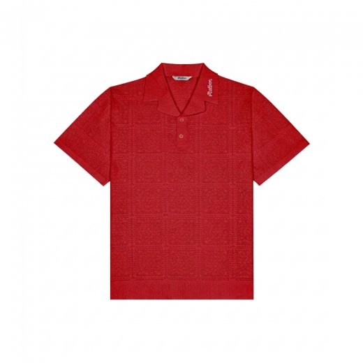 Malbon Resort Crochet Polo
