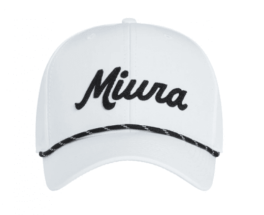 Miura Modern Script Rope Cap - White